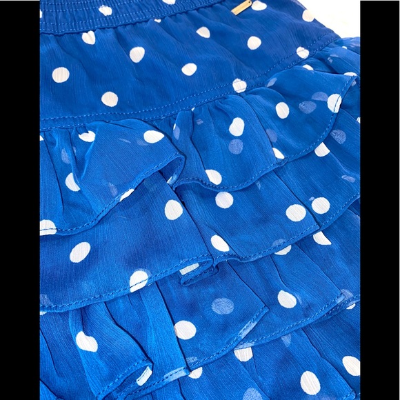 Abercrombie kids blue polka dot tier ruffle skirt - Picture 2 of 2
